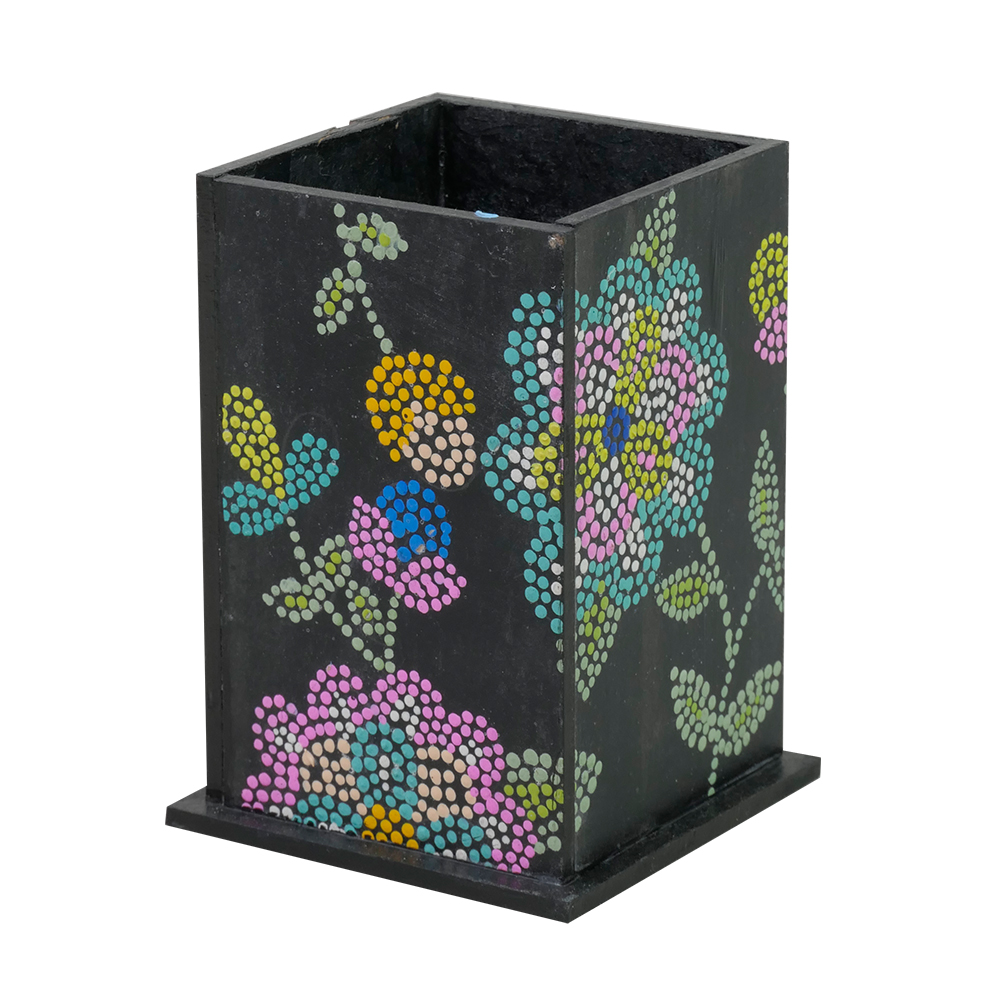 Decorative Multipurpose Pen Stand by Penkraft - Exclusively hand-painted in Dot Mandala art